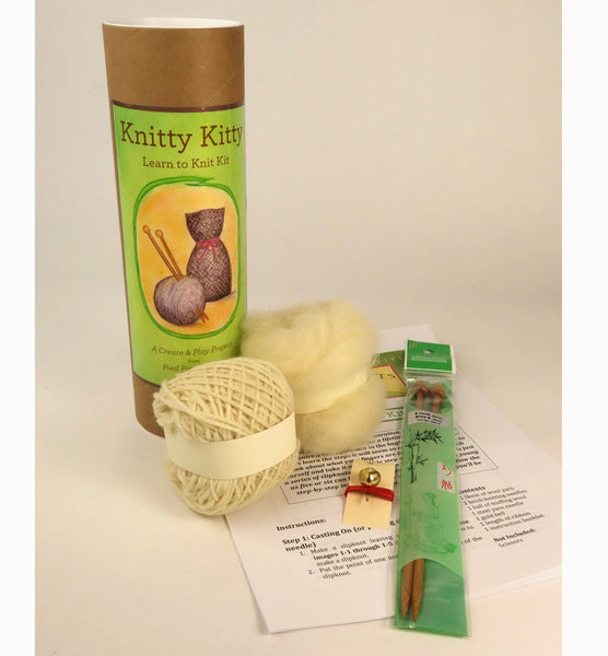Knitty Kitty Learn To Knit Kit