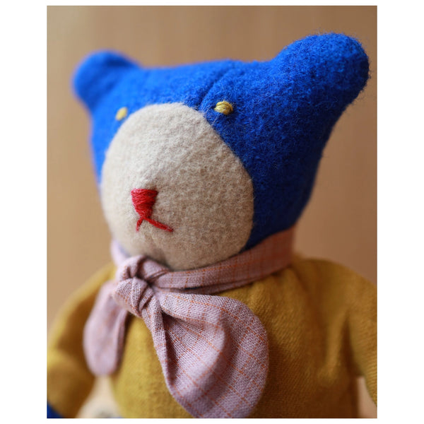 Berry the Floppy Teddy- Vintage Primary Pallet Edition