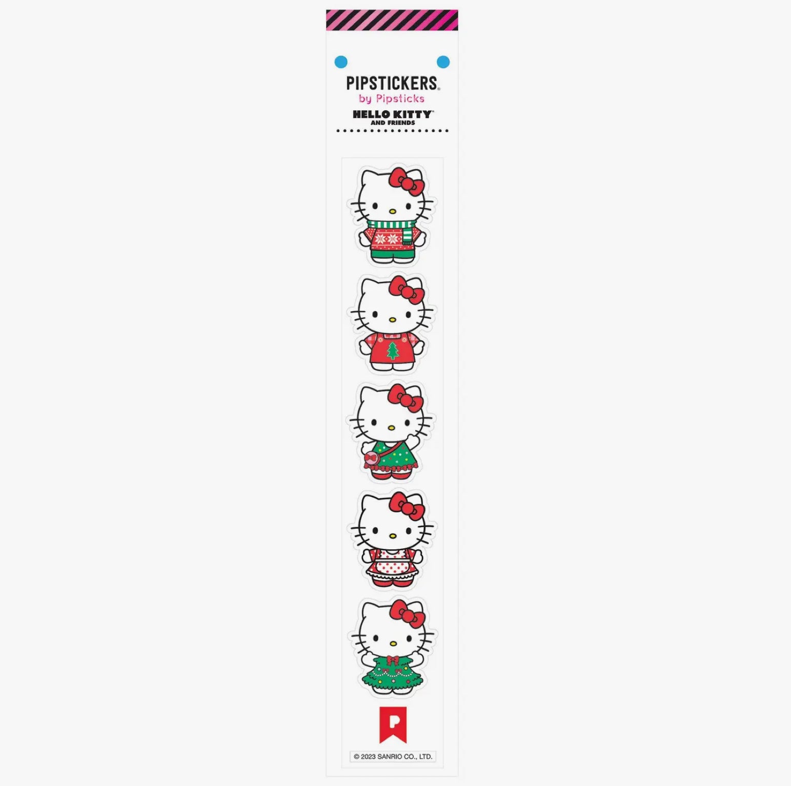 Hello Kitty Stickers - Festive Fashions by Pipsticks