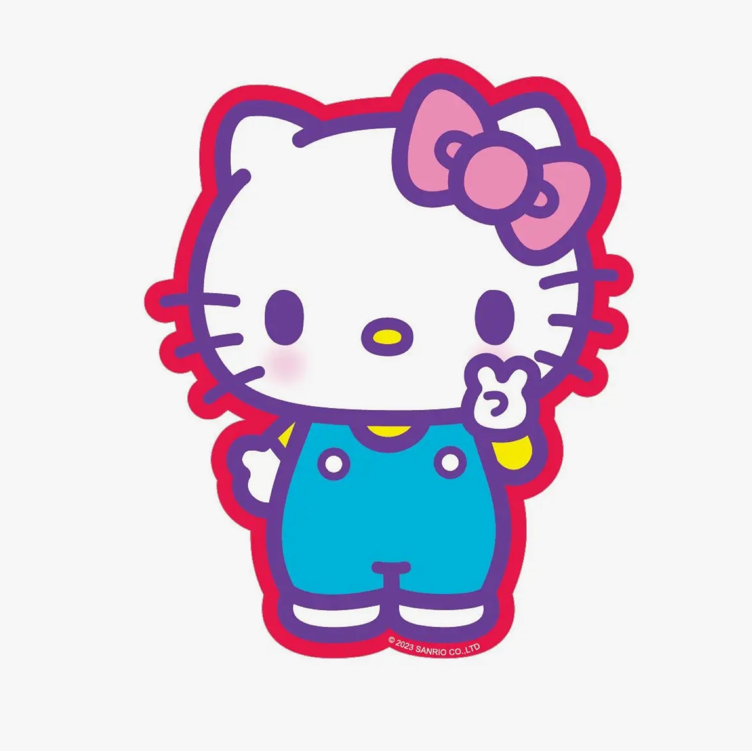 Hello Kitty Stickers - Peace Sticker by Pipsticks – Kinoko Kids