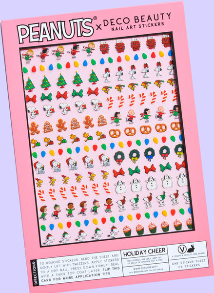 Peanuts Holiday Cheer Nail Art Stickers by Deco Beauty