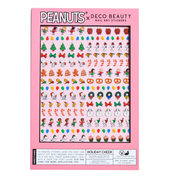Peanuts Holiday Cheer Nail Art Stickers by Deco Beauty