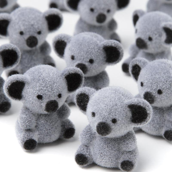 Miniature Flocked Baby Koala