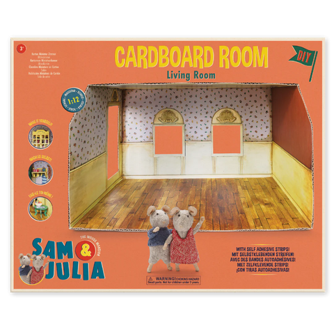 Mouse Mansion Cardboard Room Kit- Living Room
