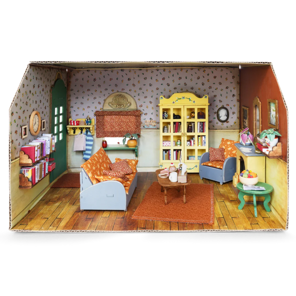 Mouse Mansion Cardboard Room Kit- Living Room