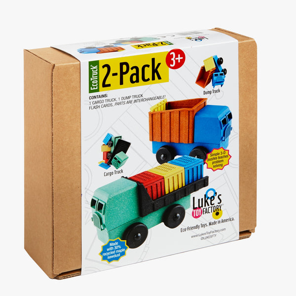 Luke’s Toy Factory Cargo and Dump Truck Two Pack