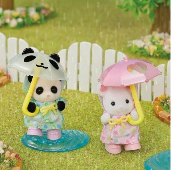 Calico Critters Nursery Friends Rainy Day Duo