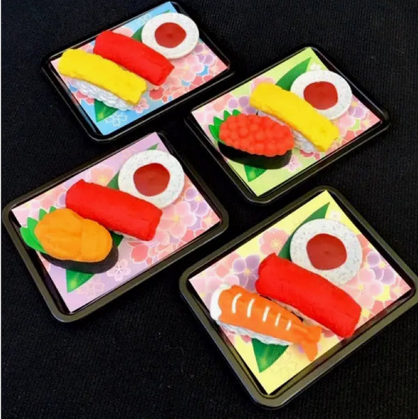 Iwako Sushi Tray Eraser Set