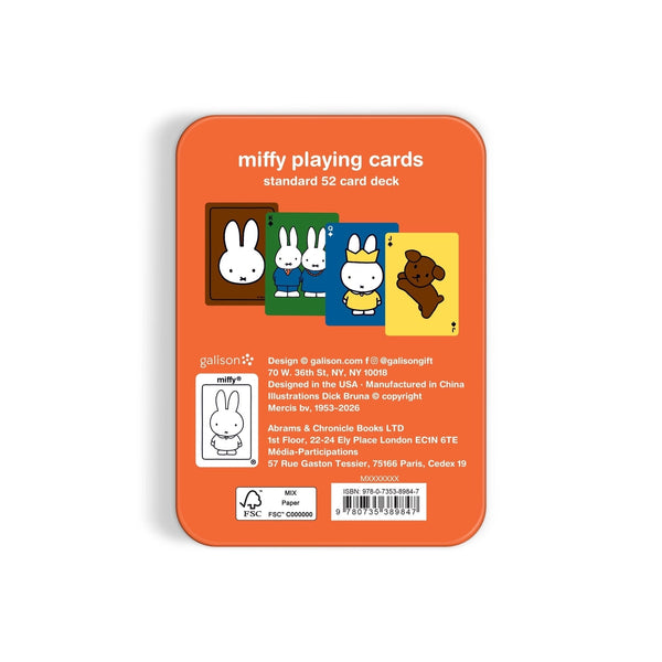Miffy Playing Cards in a Tin