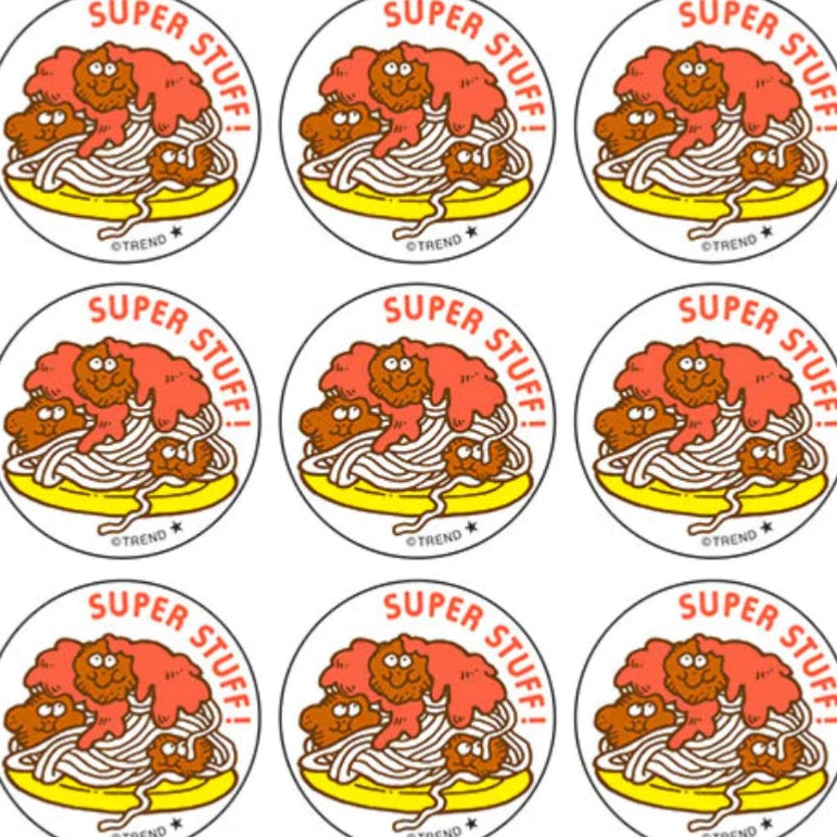 Retro Scratch 'n Sniff Stinky Stickers - Spaghetti