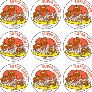 Retro Scratch 'n Sniff Stinky Stickers - Spaghetti