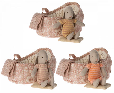 Maileg Micro Bunny In Carry Cot