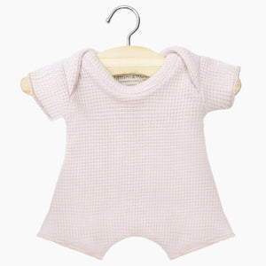 Shortie Onesie in Waffle Petal for Minikane Babies Collection