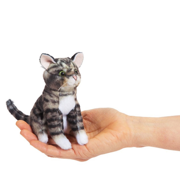 Mini Tabby Cat Finger Puppet