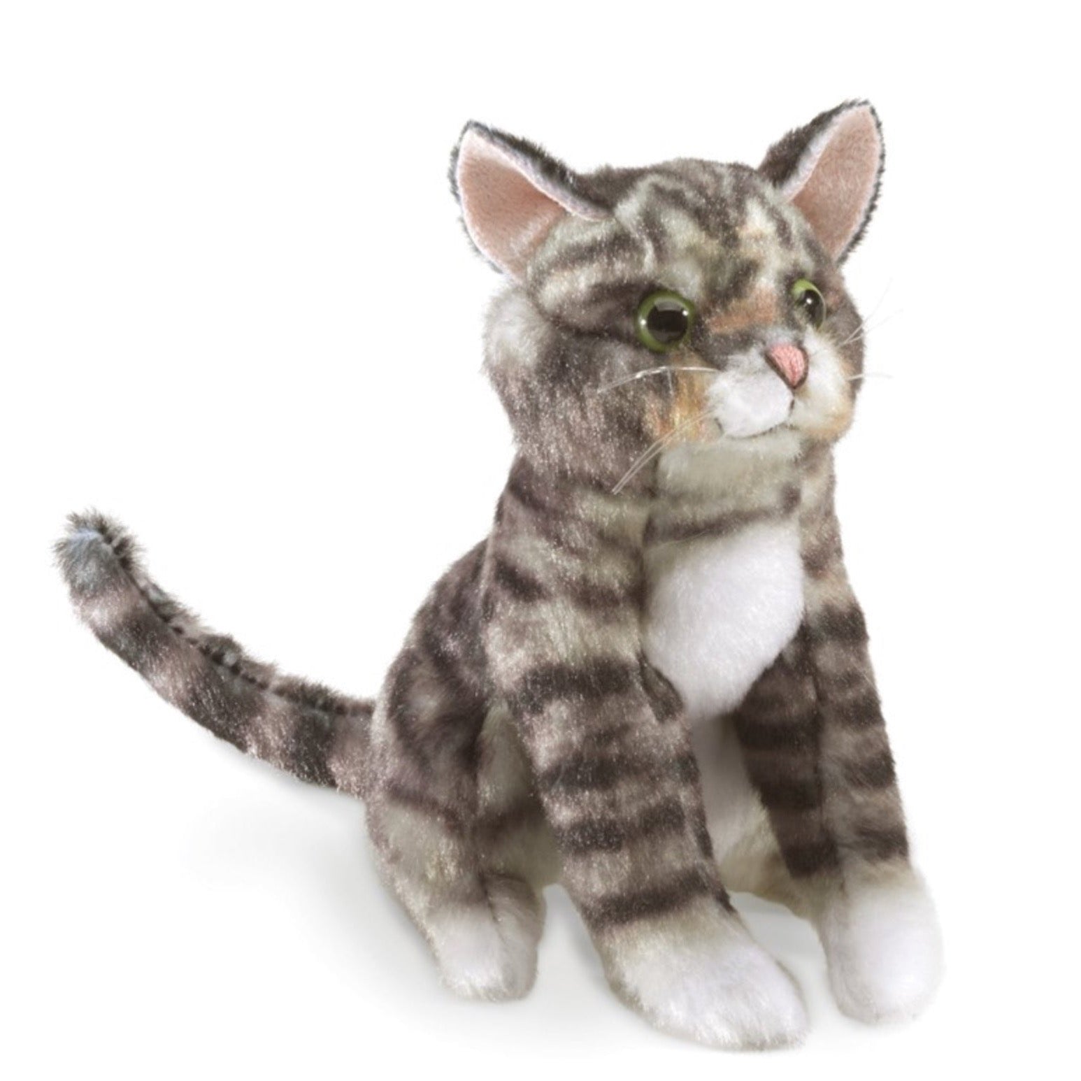 Mini Tabby Cat Finger Puppet