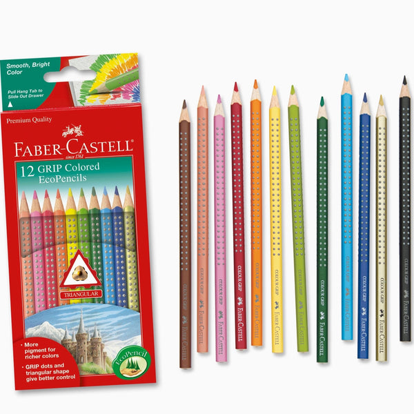 Faber-Castell  - 10 Colored  Grip Ecopencils