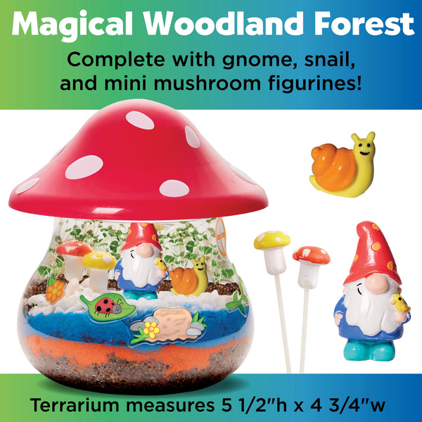 Plant and Grow Woodland Forest Mushroom Terrarium