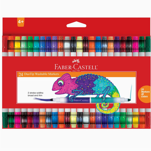 Faber-Castell 24 Duotip Washable Markers