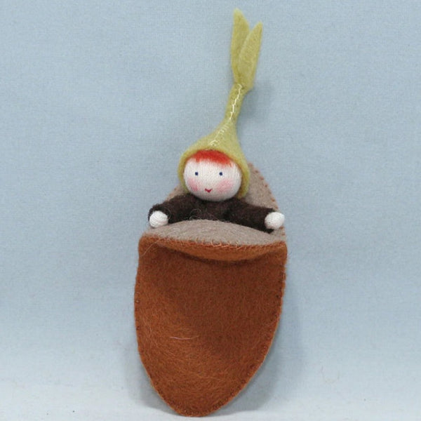 Seedling Baby with Seed Pod by Eco Flower Fairies