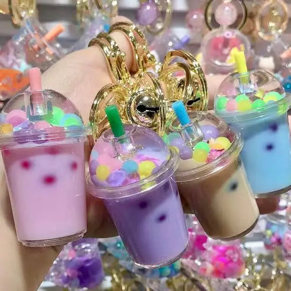 Boba Tea Floaty Key Charm