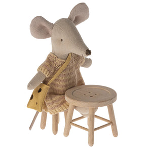 Maileg Table and Stool Set (mouse)