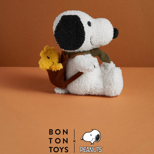 Bon Ton Toys Plush Snoopy with Woodstock in a Backpack