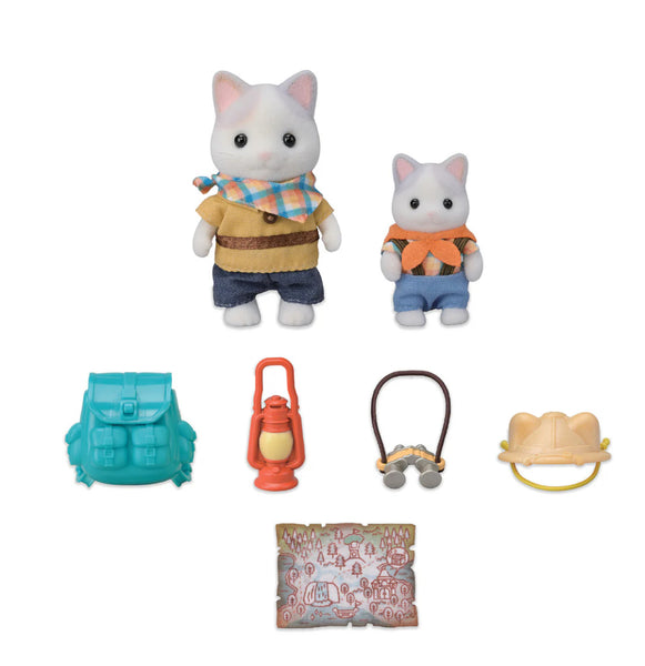 Calico Critters Exciting Exploration Set Latte Cat Brother & Baby