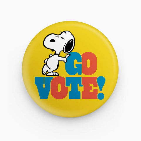 3P4 x Peanuts® - Snoopy Go Vote Pin