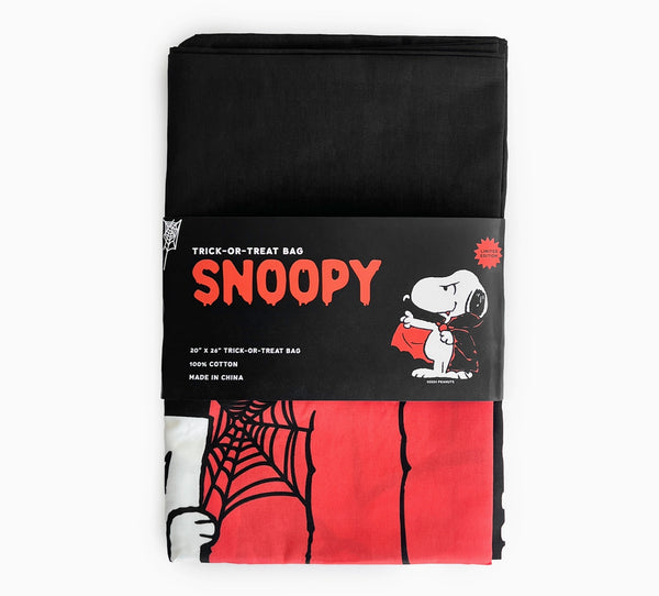 3P4 X Peanuts® - Snoopy Trick Or treat Bag Dracula Pillowcase Style