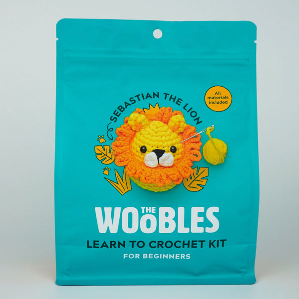 The Woobles Sebastian The Lion Beginner Crochet Kit