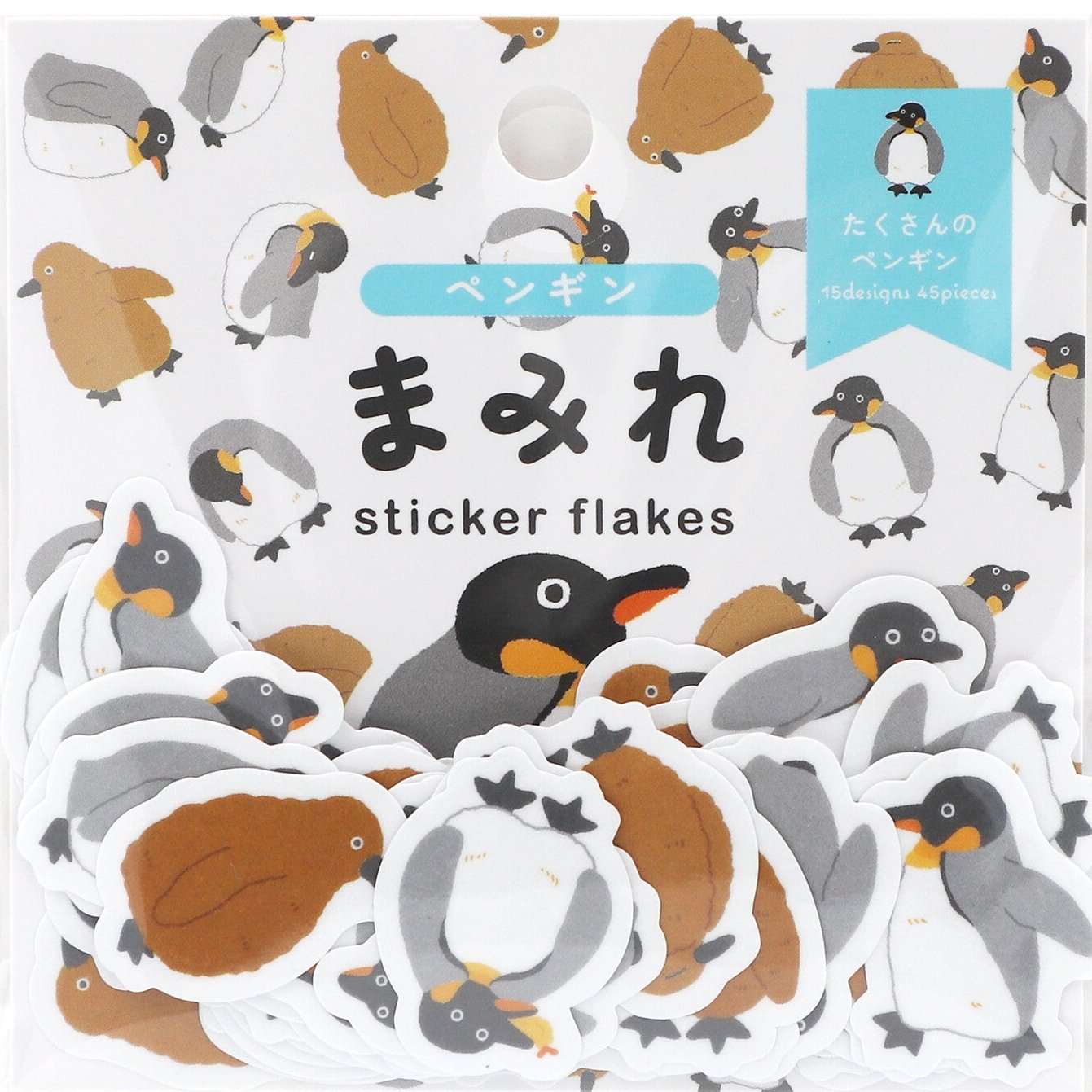 Japanese Animals Stickers- Penguins