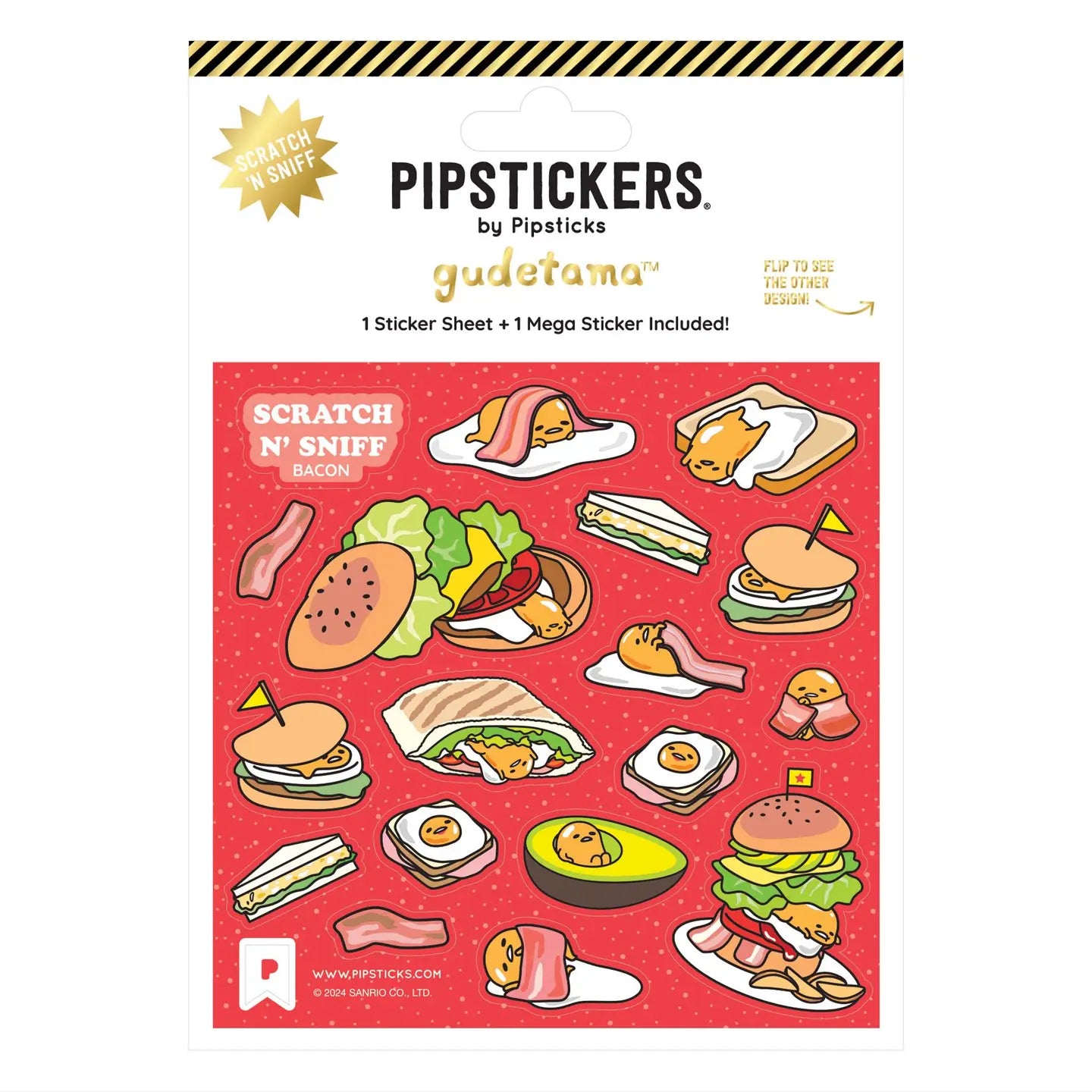 Gudetama Bacon Me Hungry Scratch 'n Sniff  by Pipsticks