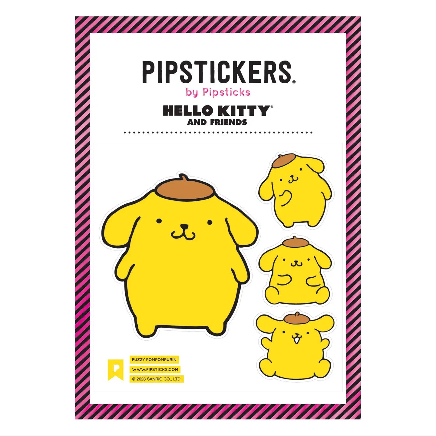 Pompompurin Fuzzy Stickers by Pipsticks