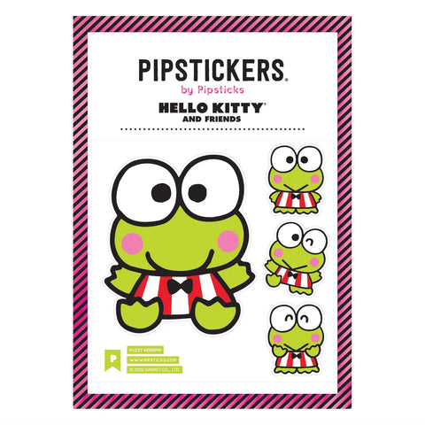 Keroppi Fuzzy Stickers by Pipsticks