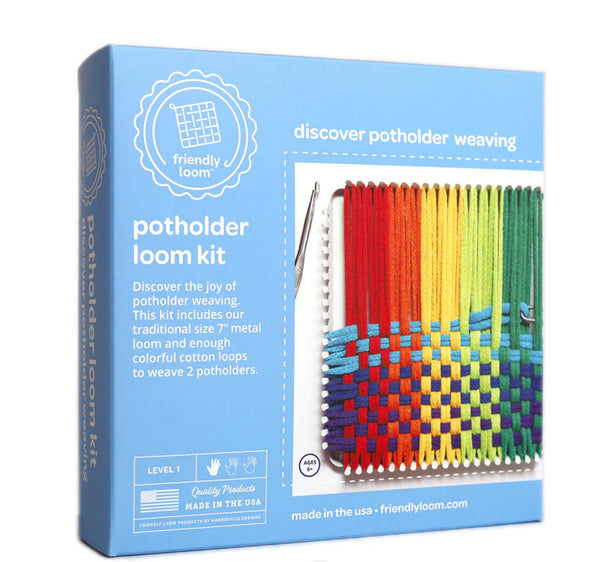 Friendly Loom Potholder (Traditional Size)