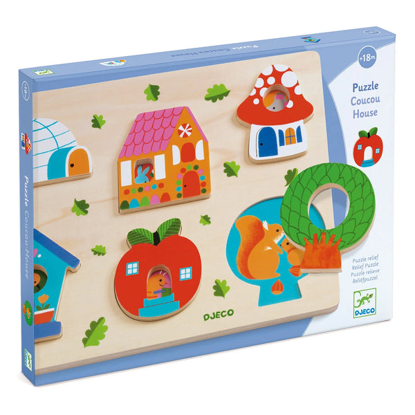 Coucou House Wooden Puzzle by Djeco