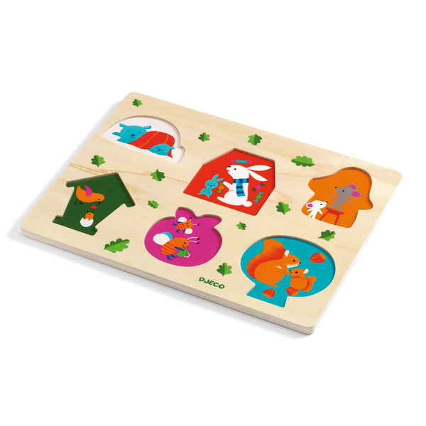 Coucou House Wooden Puzzle by Djeco