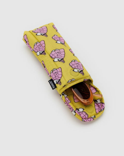 Baggu Puffy Glasses Sleeve - Pink Puffer Snoopy