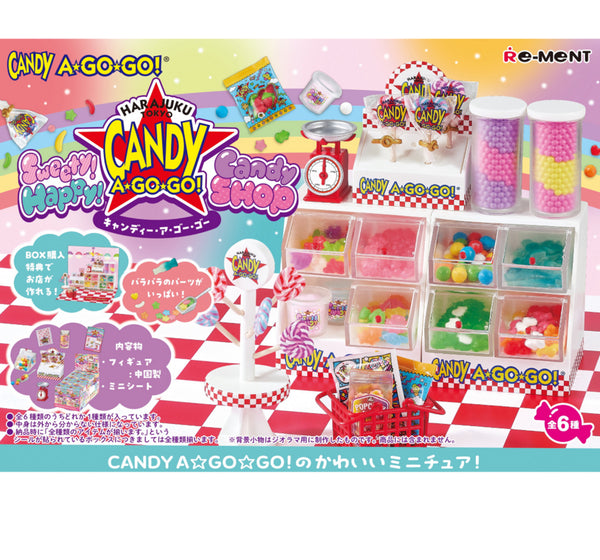 Re-ment Sweety! Happy! Candy SHOP - Harajuku Tokyo CANDY A GO GO!