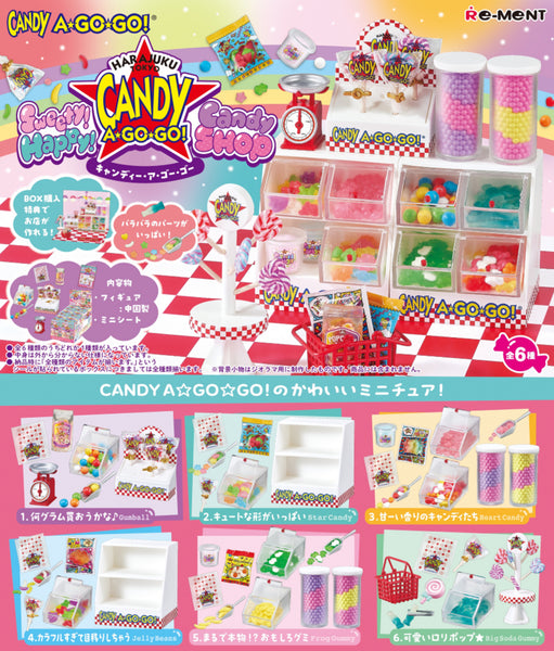 Re-ment Sweety! Happy! Candy SHOP - Harajuku Tokyo CANDY A GO GO!