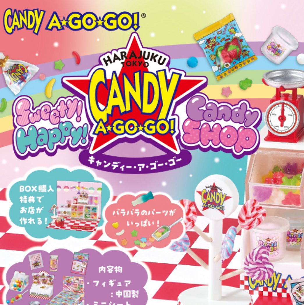 Re-ment Sweety! Happy! Candy SHOP - Harajuku Tokyo CANDY A GO GO!