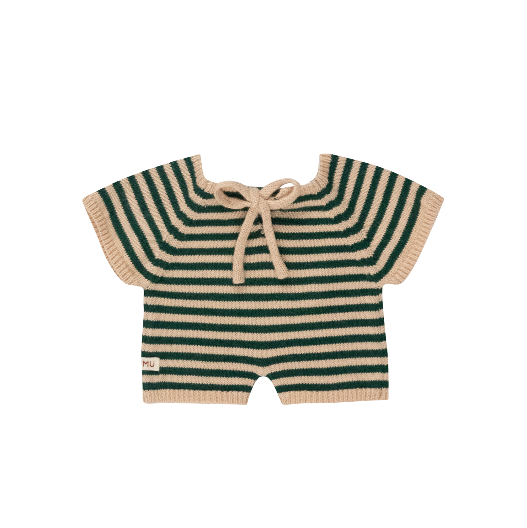 Gommu Big Stripes Short One-Piece in green