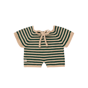 Gommu Big Stripes Short One-Piece in green