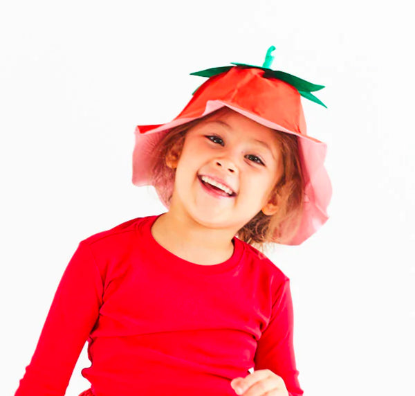 Strawberry Hat by Sarah’s Silks