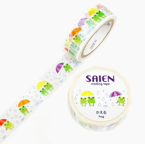 Frog Rain Showers Washi Tape