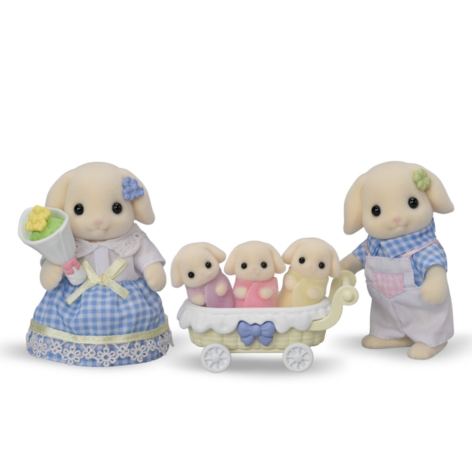 Calico Critters Flora Rabbit Family