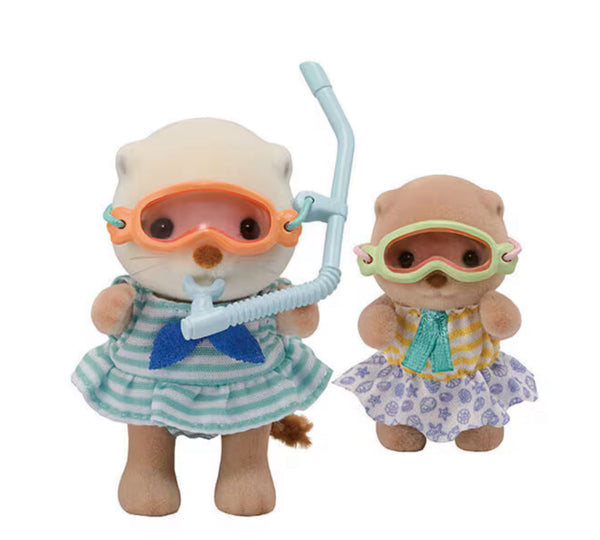 Calico Critters Sea Otter Sisters - Splashy Snorkel set