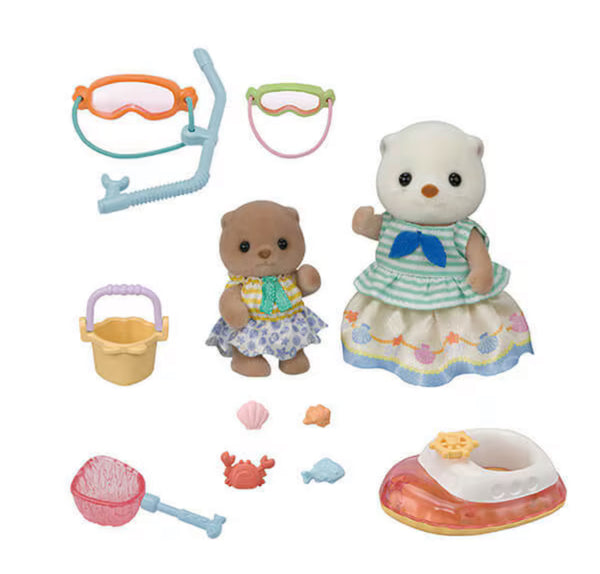 Calico Critters Sea Otter Sisters - Splashy Snorkel set