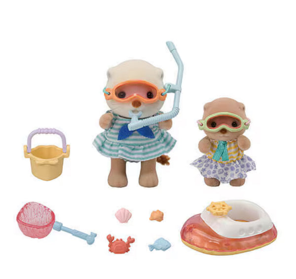 Calico Critters Sea Otter Sisters - Splashy Snorkel set