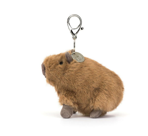 Clyde Capybara Bag Charm by Jellycat